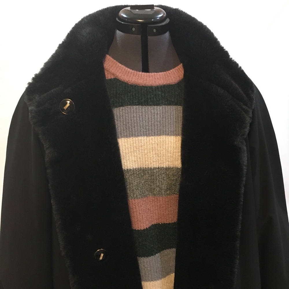 🚫SOLD🚫ST. JOHN COLLECTION REVERSIBLE FAUX FUR LONG COAT